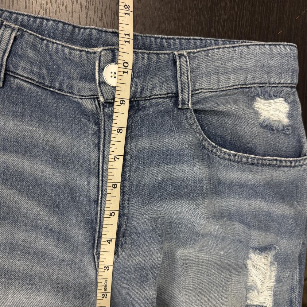 Cloth & Stone Jeans Womens Small Distressed Straight Tencel Lyocell Light Wash - Picture 9 of 11